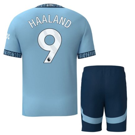 Футбольная форма Манчестер Сити Холанд 9 (Manchester City Haaland 9) 2024-2025 игровая/повседневная 15226411 цвет: голубой