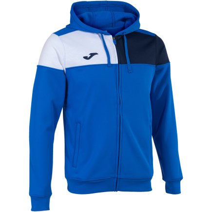 Толстовка Joma Crew V 103087.703 с капюшоном цвет: синий/темно-синий