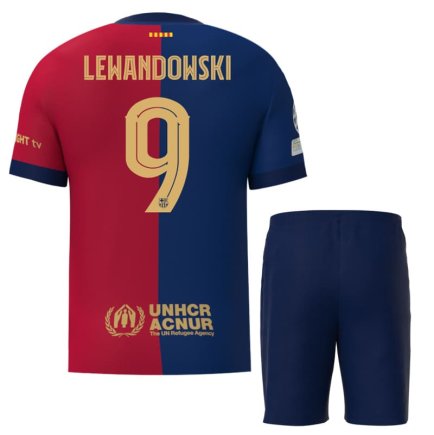 Футбольная форма Барселона Левандовски 9 (Barcelona Lewandowski 9) 2024-2025 игровая/повседневная 15222112 цвет: темно-синій