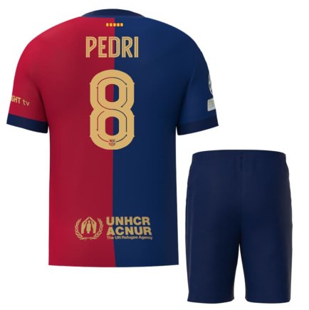 Футбольная форма Барселона Педри 8 (Barcelona Pedri 8) 2024-2025 игровая/повседневная 15221712 цвет: темно-синий