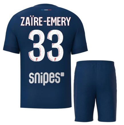 Футбольная форма ПСЖ Заир-Эмери 33 (PSG Zaïre-Emery 33) 2024-2025 игровая/повседневная 15224512 цвет: темно-синий