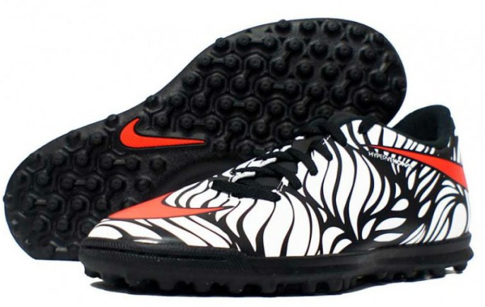 Сороконожки Nike Hypervenom Phade II NJR TF 820129-061 цвет: белый/черный (официальная гарантия)