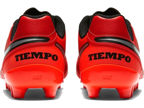 Бутсы Nike Jr. Tiempo LEGEND VI FG 819186-608 цвет: красный детские (официальная гарантия)