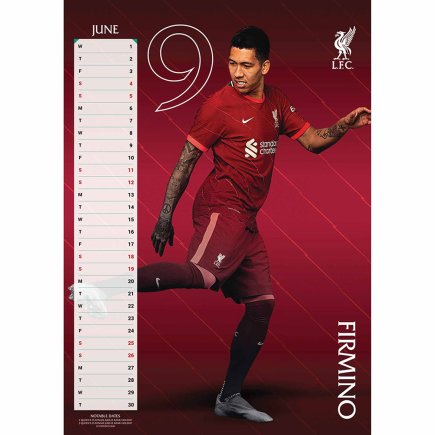 Календар Ліверпуль FC Liverpool 2022