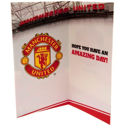 Поздравительная открытка Manchester United FC