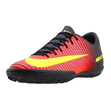 Сороконожки Nike Mercurial VICTORY VI TF 831968-870 цвет: красный/черный/желтый (официальная гарантия)