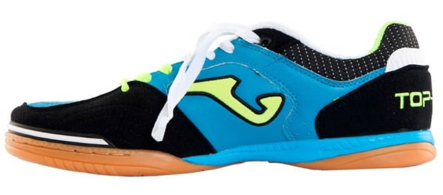 Взуття для залу (футзалки) Joma TOP FLEX 505 TOPS.505.PS колір: блакитний/чорний/салатовий (офіційна гарантія)