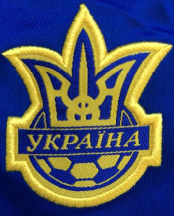 Футбольная форма детская сборной Украины (Ukraine) без номера на спине РАСПРОДАЖА цвет: синяя