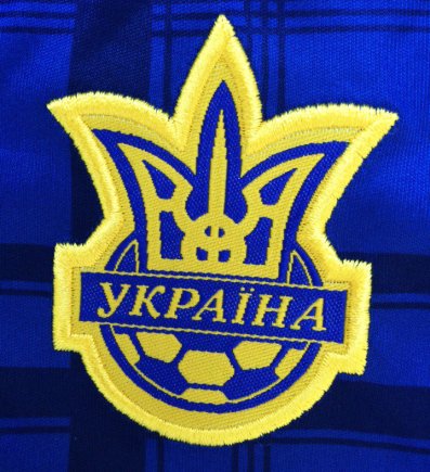 Футбольная форма детская сборной Украины (Ukraine) без номера на спине РАСПРОДАЖА цвет: синяя