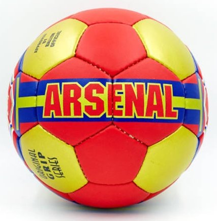 М'яч футбольний Arsenal червоний-синьо-золотий розмір 5