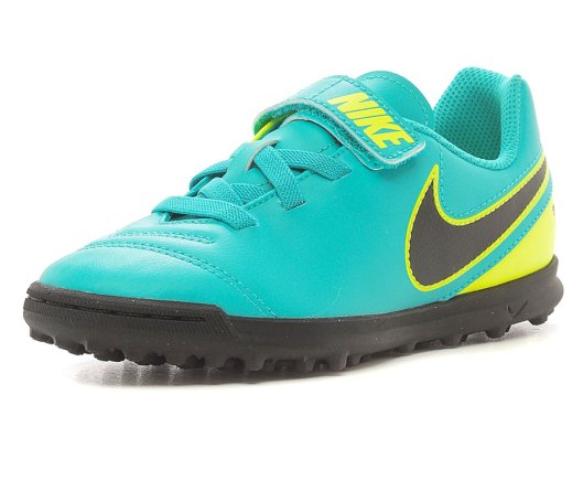 Сороконіжки Nike TIEMPOX RIO III (V) TF 819194-307 дитячі колір: бірюзовий/жовтий (офіційна гарантія)