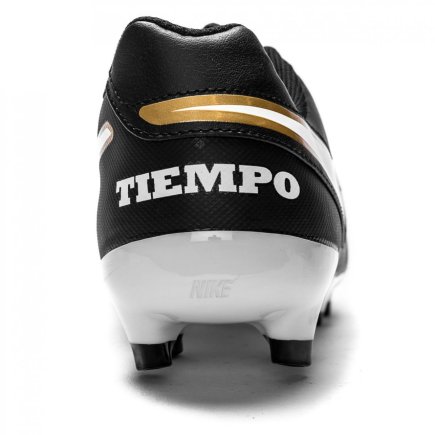 Бутсы Nike Tiempo Genio II Leather FG 819213-010 цвет: черный (официальная гарантия)
