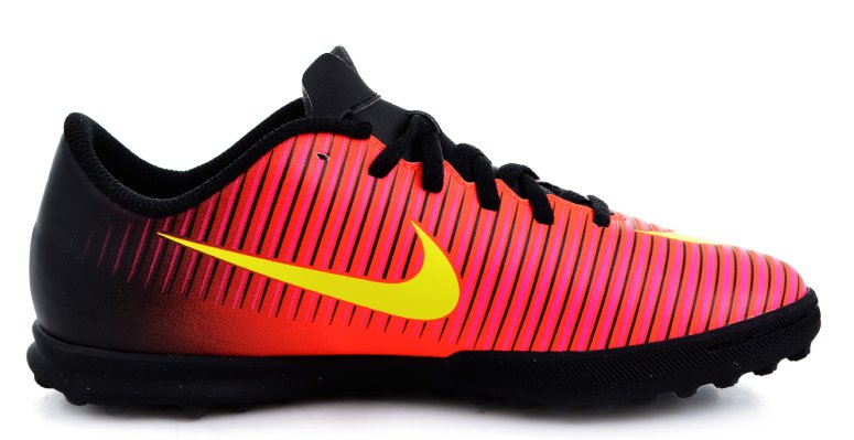 Сороконіжки Nike JR Mercurialx Vortex III TF 831954-870 дитячі колір: червоний/чорний/жовтий (офіційна гарантія)