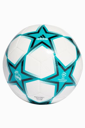 Мяч футбольный Adidas UCL CLUB REAL MADRID 21/22 Pyrostorm GU0204 размер  4