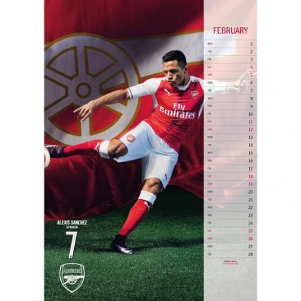 Календар Арсенал 2017 г.