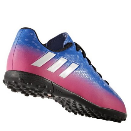 Сороконожки Adidas MESSI 16.4 TF J BB5655 детские цвет:синий/розовый (официальная гарантия)