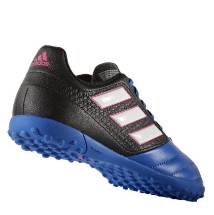 Сороконожки Adidas ACE 17.4 TF J BA9247 детские цвет:голубой/черный (официальная гарантия)
