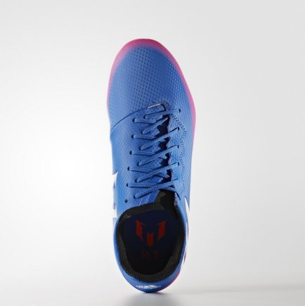 Бутсы Adidas MESSI 16.3 FG J BA9147 детские цвет:голубой/розовый (официальная гарантия)