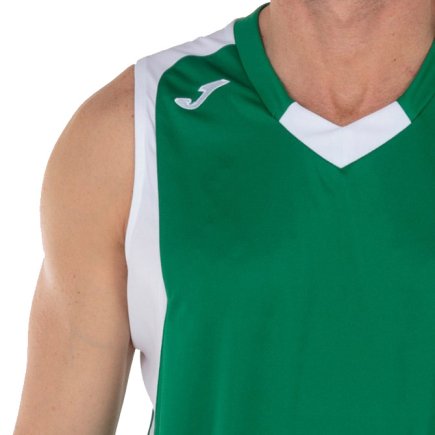 Форма баскетбольная Joma SET FINAL GREEN-WHITE SLEEVELESS 101115.452