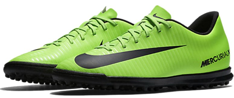 Сороконіжки Nike MercurialX VORTEX III TF 831971-303 колір: зелений (офіційна гарантія)