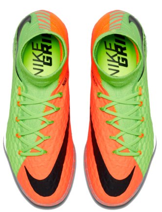Обувь для зала (футзалки Найк) Nike HypervenomX Proximo II DF IC 852602-308 детские цвет: салатовый/красный (официальная гарантия)