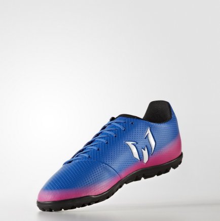 Сороконожки Adidas MESSI 16.3 TF J BB5647 детские цвет:голубой/розовый