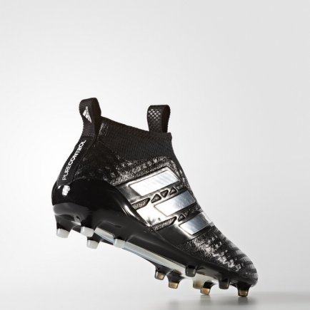 Бутсы Adidas ACE 17+ PURECONTROL FG BB4310 цвет: белый/черный (официальная гарантия)
