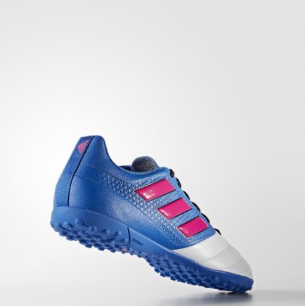 Сороконіжки Adidas ACE 17.4 TF BB1772 колір: білий/блакитний/рожевий (офіційна гарантія)