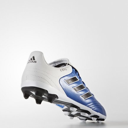 Бутсы Adidas Copa 17.4 FxG J BA9734 детские цвет: голубой/черный/белый (официальная гарантия)