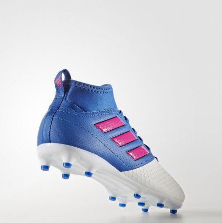 Бутси Adidas ACE 17.3 FG J BA9232 дитячі колір: блакитний/рожевий/білий (Офіційна гарантія)