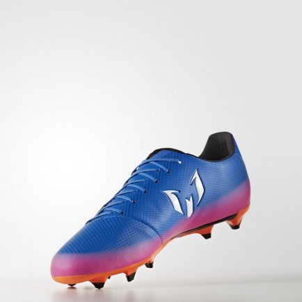 Бутси Adidas MESSI 16.3 FG BA9021 колір: блакитний/рожевий/помаранчевий (Офіційна гарантія)