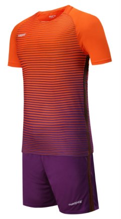 Футбольная форма Europaw mod № 013 оранжево-фиолетовая
