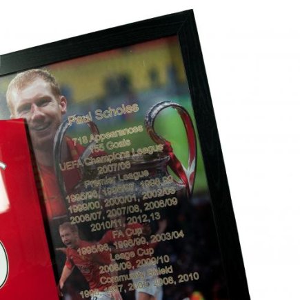 Футболка с автографом Манчестер Юнайтед Скоулз Manchester United F.C. Scholes