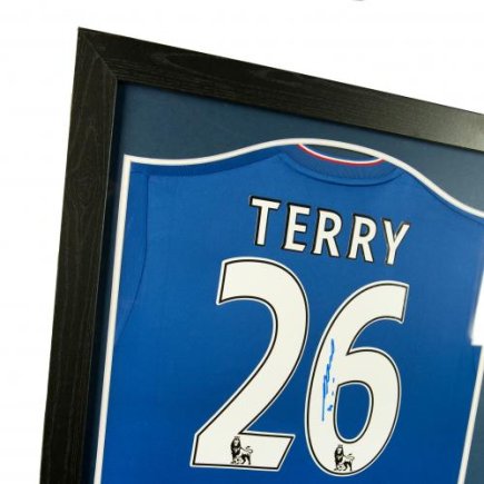Футболка с автографом Челси Терри Chelsea F.C. Terry в рамке