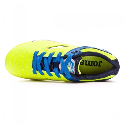 Обувь для зала (футзалки Джома) Joma DRIBLING 611 PS DRIJW.611.PS детские цвет: салатовый/оранжевый (официальная гарантия)