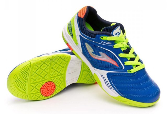 Обувь для зала Joma Dribling S 604 PS DRIJS.604.PS детские цвет: синий/зеленый/белый (официальная гарантия)