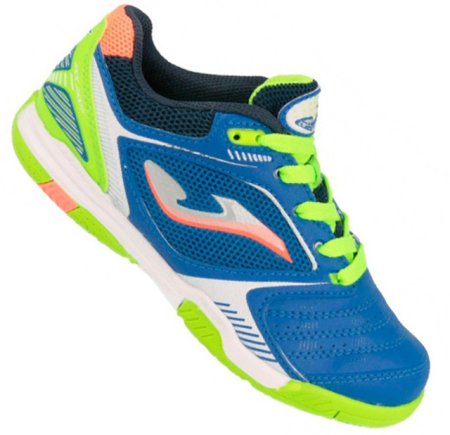 Обувь для зала Joma Dribling S 604 PS DRIJS.604.PS детские цвет: синий/зеленый/белый (официальная гарантия)