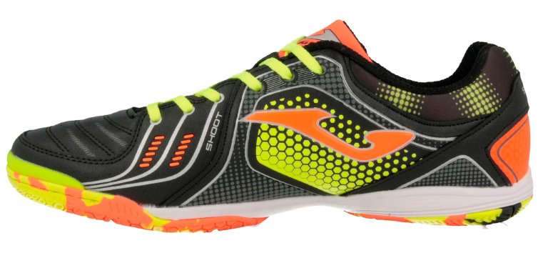 Взуття для залу Joma LIGA 5 701 LIGAS.701.IN колір: чорний/зелений/помаранчевий (офіційна гарантія)