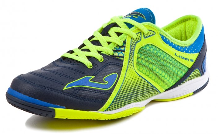 Взуття для залу Joma LIGA 5 703 LIGAS.703.IN колір: синій/зелений/блакитний (офіційна гарантія)