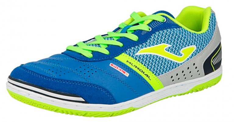 Взуття для залу Joma MUNDIAL 704 MUNS.704.IN колір: блакитний/салатовий/білий (офіційна гарантія)