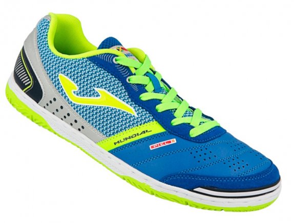 Взуття для залу Joma MUNDIAL 704 MUNS.704.IN колір: блакитний/салатовий/білий (офіційна гарантія)