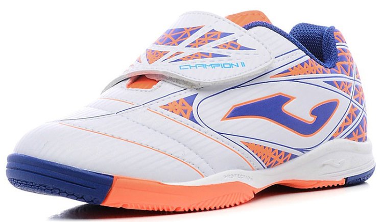 Взуття для залу Joma CHAMPION 602 CHAJW.602.IN дитяче колір: білий/синій/помаранчевий (офіційна гарантія)