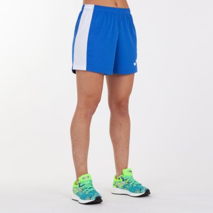 Шорти ігрові Joma ACADEMY III 901142.702 жіночі колір: блакитний/білий