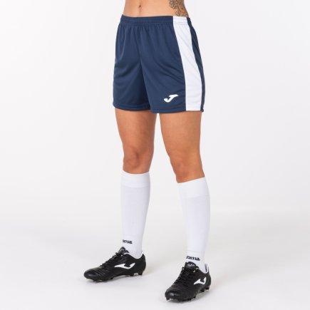 Шорти ігрові Joma ACADEMY III 901142.332 жіночі колір: темно-синій/білий