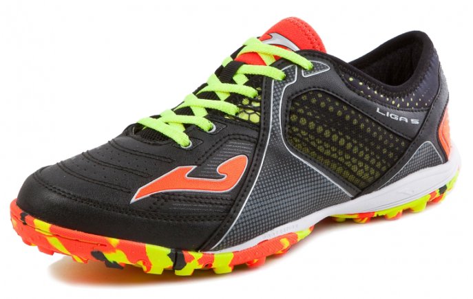 Сороконіжки Joma LIGA 5 701 LIGAS.701.TF колір: чорний/помаранчевий (офіційна гарантія)