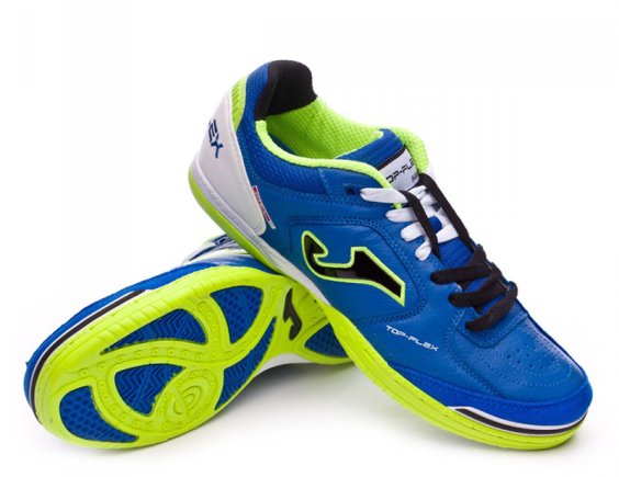 Обувь для зала (футзалки) Joma Top Flex TOPS.704.IN цвет: синий (официальная гарантия)