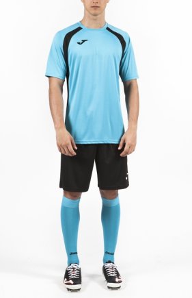 Футболка игровая Joma Champion III 100014.011 бирюзово/черная