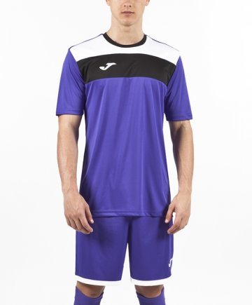Футболка ігрова Joma CREW 100224.550 фіолетово-біло-чорна