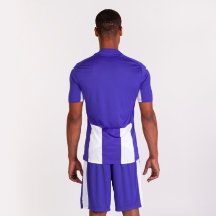Футболка ігрова Joma Pisa V 100403.550 фіолетово-біла