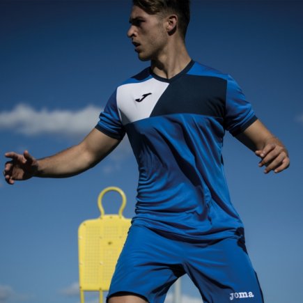 Футболка игровая Joma Crew II 100611.703 цвет: темно-синий